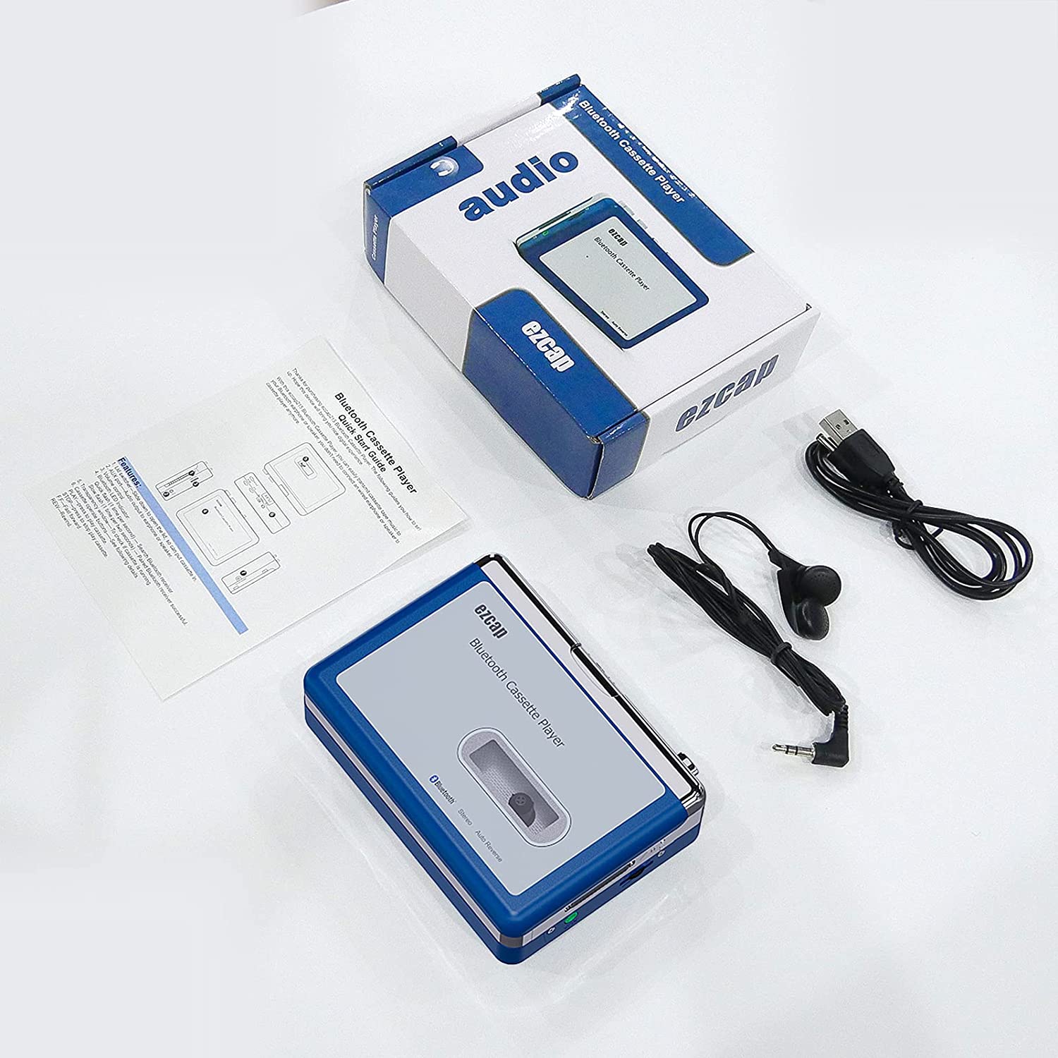 Зарядное устройство USB/Кассетный проигрыватель с питанием от батарейки AA
