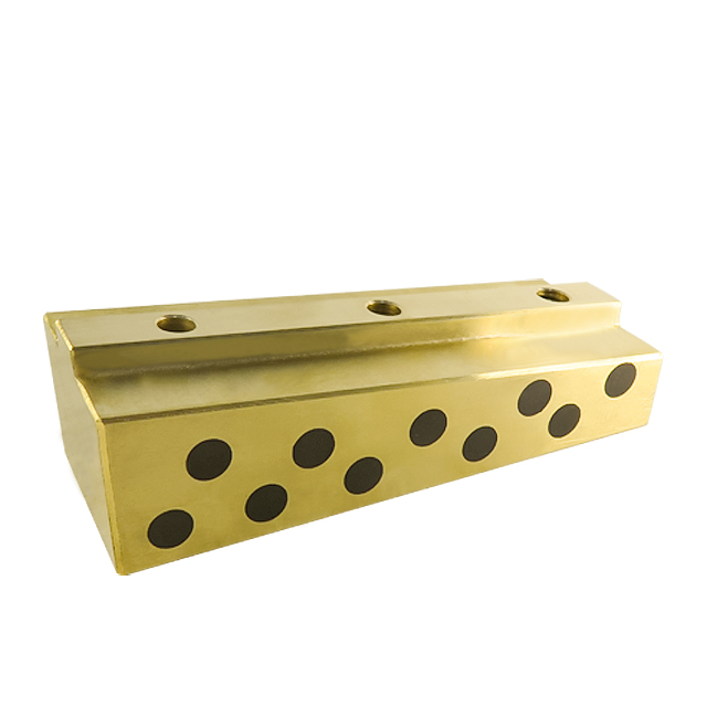 Customized non-elevation force yellow graphite bronze plastic mold self-lubricating plate oil-free bushing wear block assembly