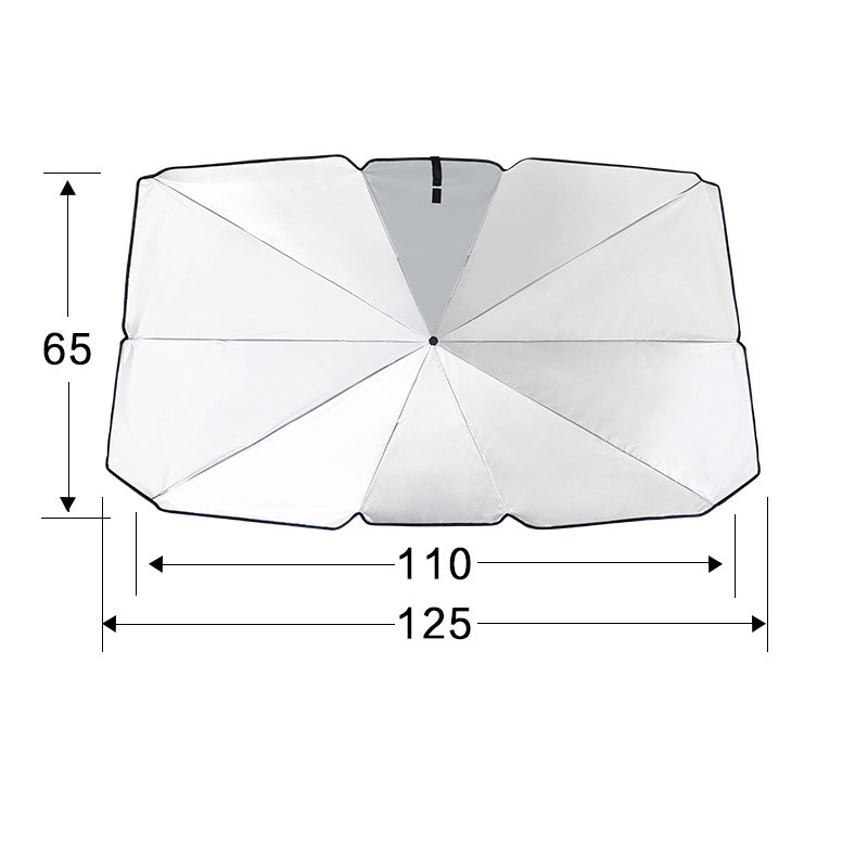 2021New Arrival Universal Front Windows Windscreen Foldable Car Umbrella sunshade