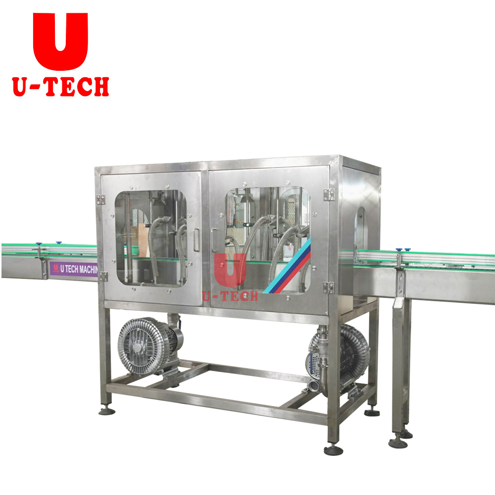 Automatic PET Plastic Glass Beverage Water Bottle Air Knife Blow Dryer / Glass Bottle Drying Machine