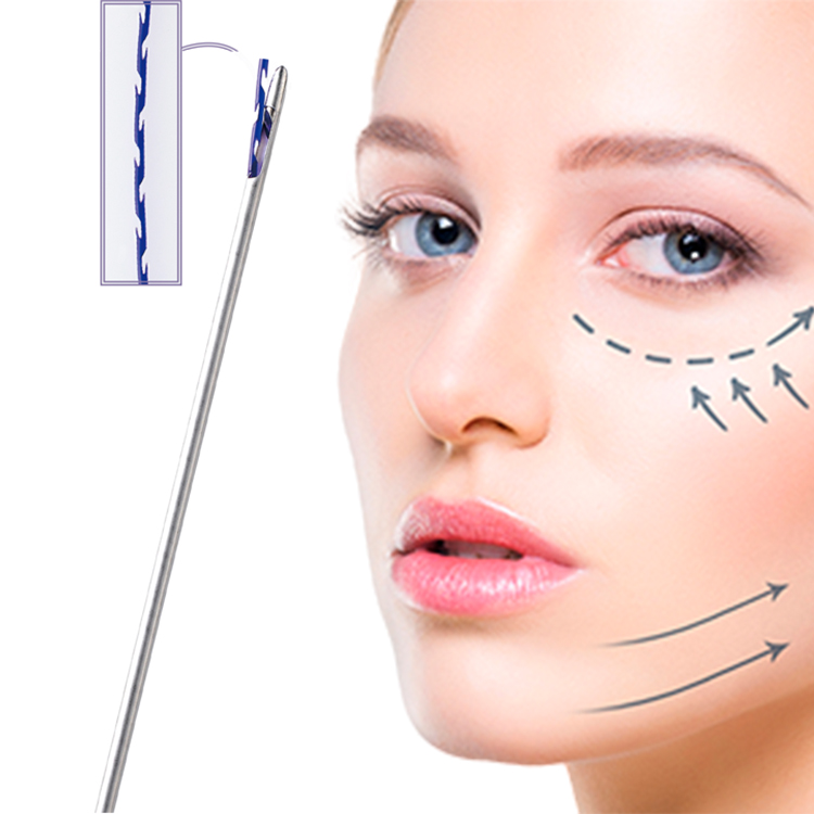 2021 best selling fish bone molding cog 18g 100mm L blunt PDO thread lift dermal filler pdo molding cog thread