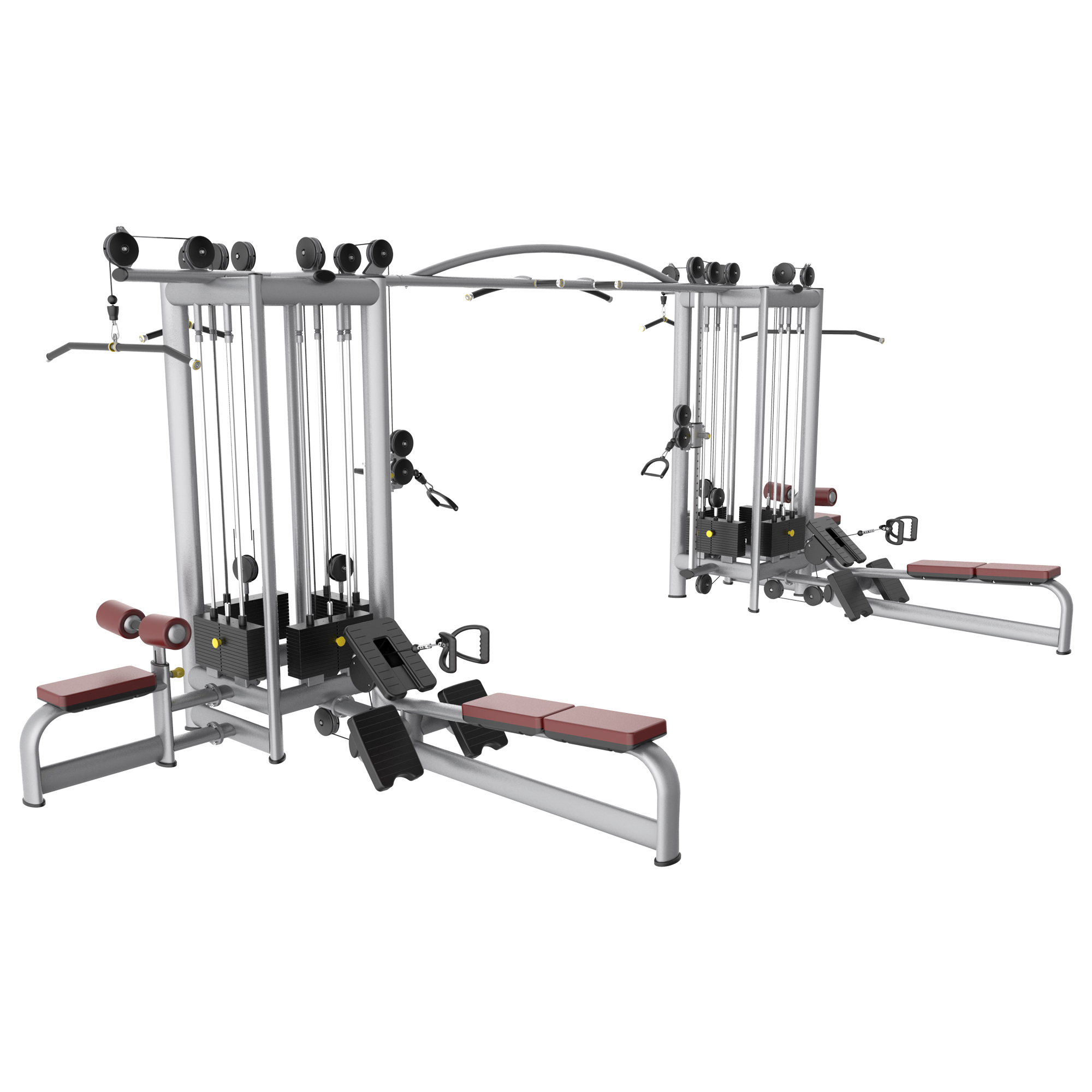 Pin load Strength power shandong Fitness Exercise Machine Gym commercial fitness equipment MND AN60 multi functional 8 station