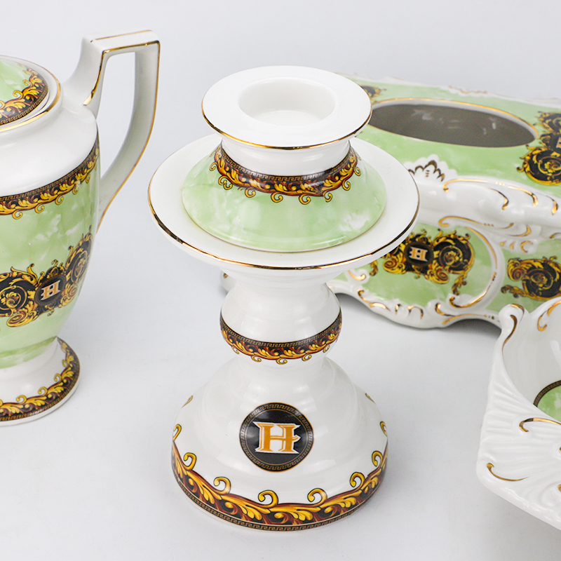 Изысканный свадебный/барный/клубный праздничный декоративный керамический подсвечник