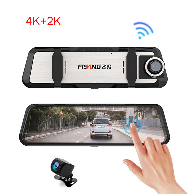 Sony 1296p full hd Потоковое мультимедиа смарт-экран Автомобильная камера зеркало видеорегистратор 4k