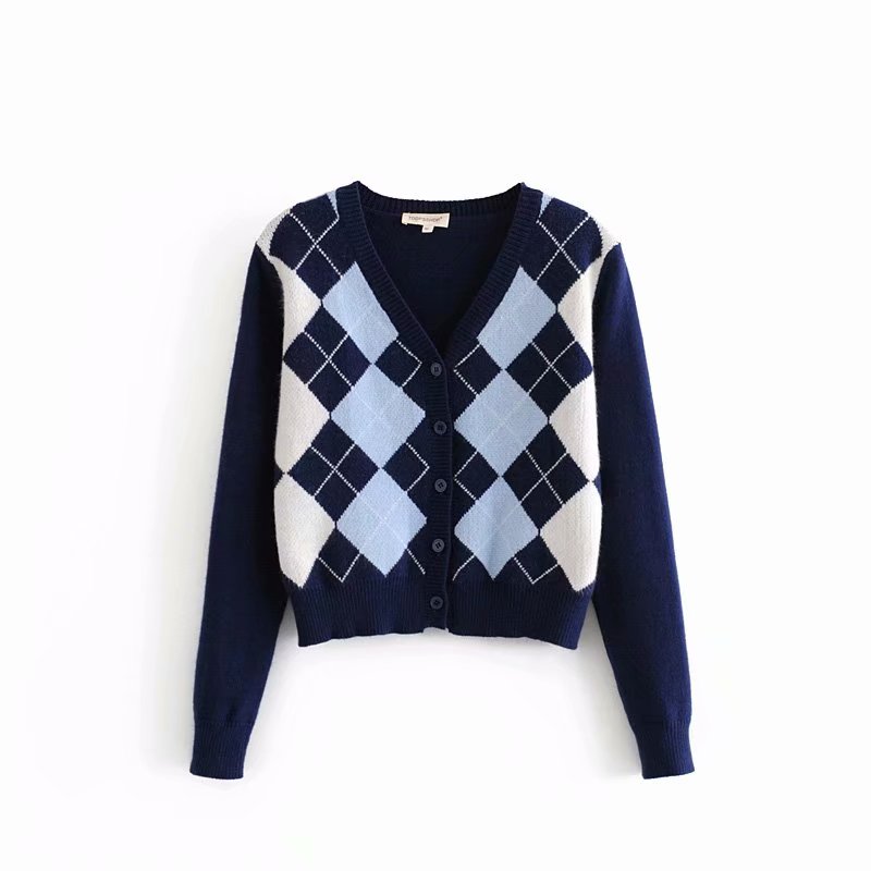 Good Quality Za Women Knitwear Sweater Full Sleeve Women Knit Cropped Cardigan Autumn Winter Sweater