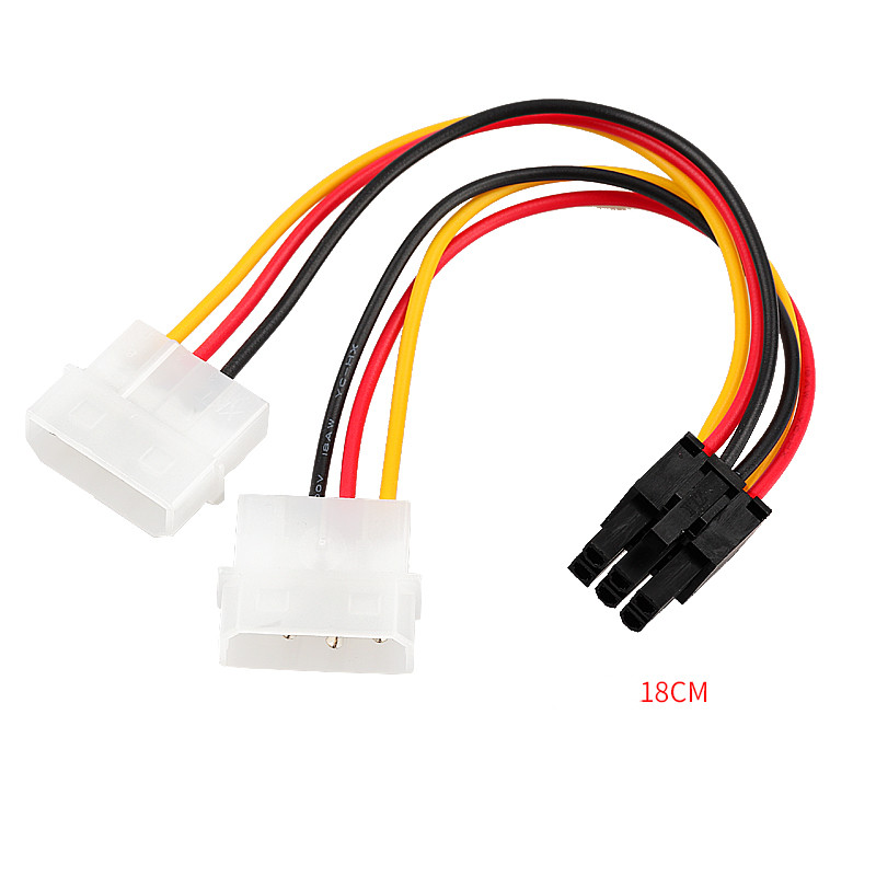 ATX IDE Moles Power Dual 4-6-pIN PCI Express PCle Видеокарта адаптер кабель 18 см Futural Digital