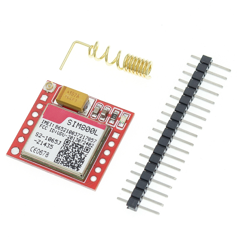 Четырехдиапазонная Беспроводная плата Inkson Micro SIM Card Core TTL Серийный порт SIM800L GPRS GSM модуль