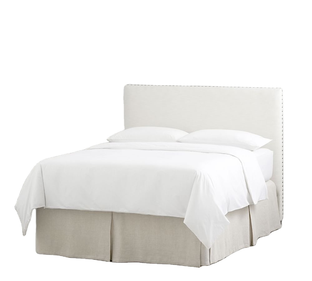 Faux Linen Bed Skirt With Elastic Luxurious Bed Skirt For Drop Length