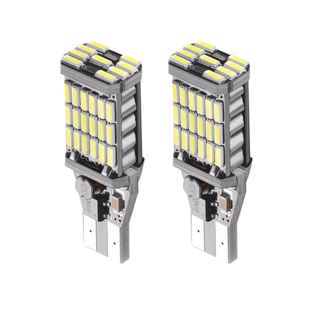 Автомобильная светодиодная лампа T15 4014 45Smd 921 912 W5W, флэш-стоп заднего хода, Canbus, лампа без ошибок, 12 В