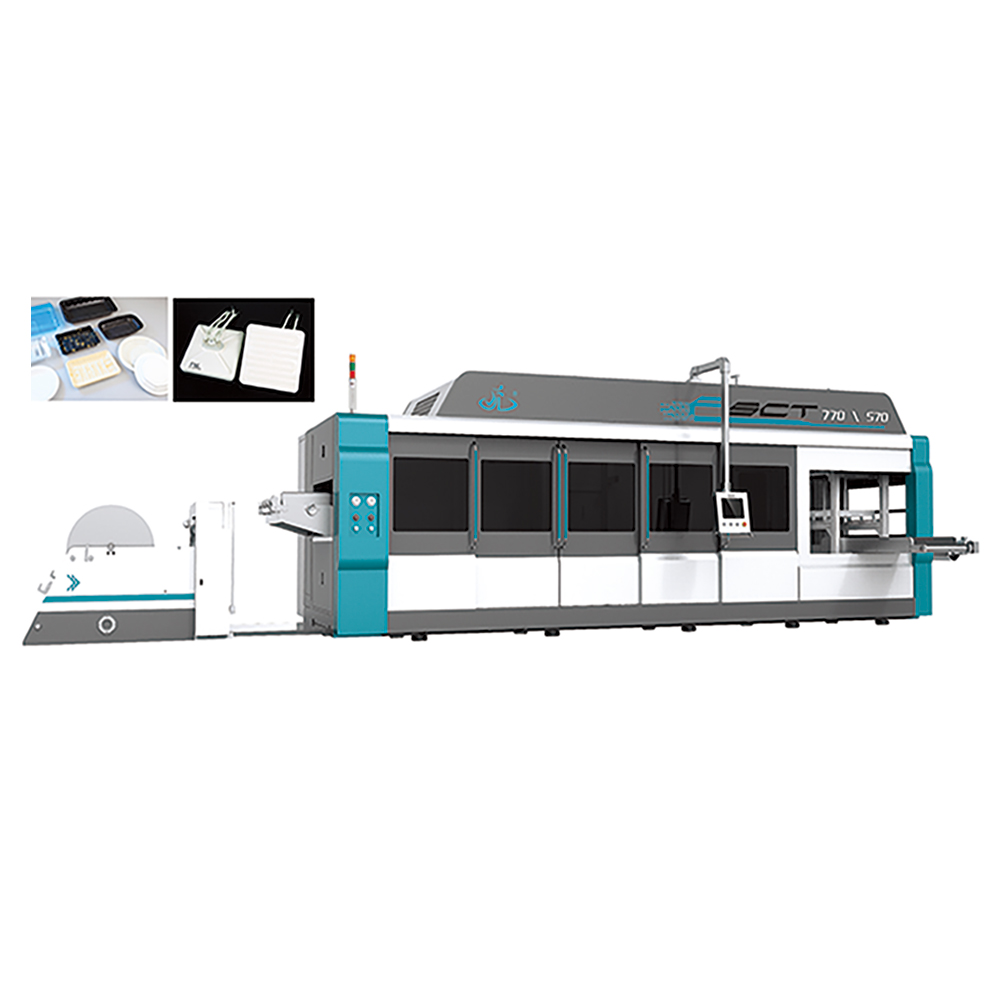 High efficiency automatic making egg tray plastic thermoforming machines