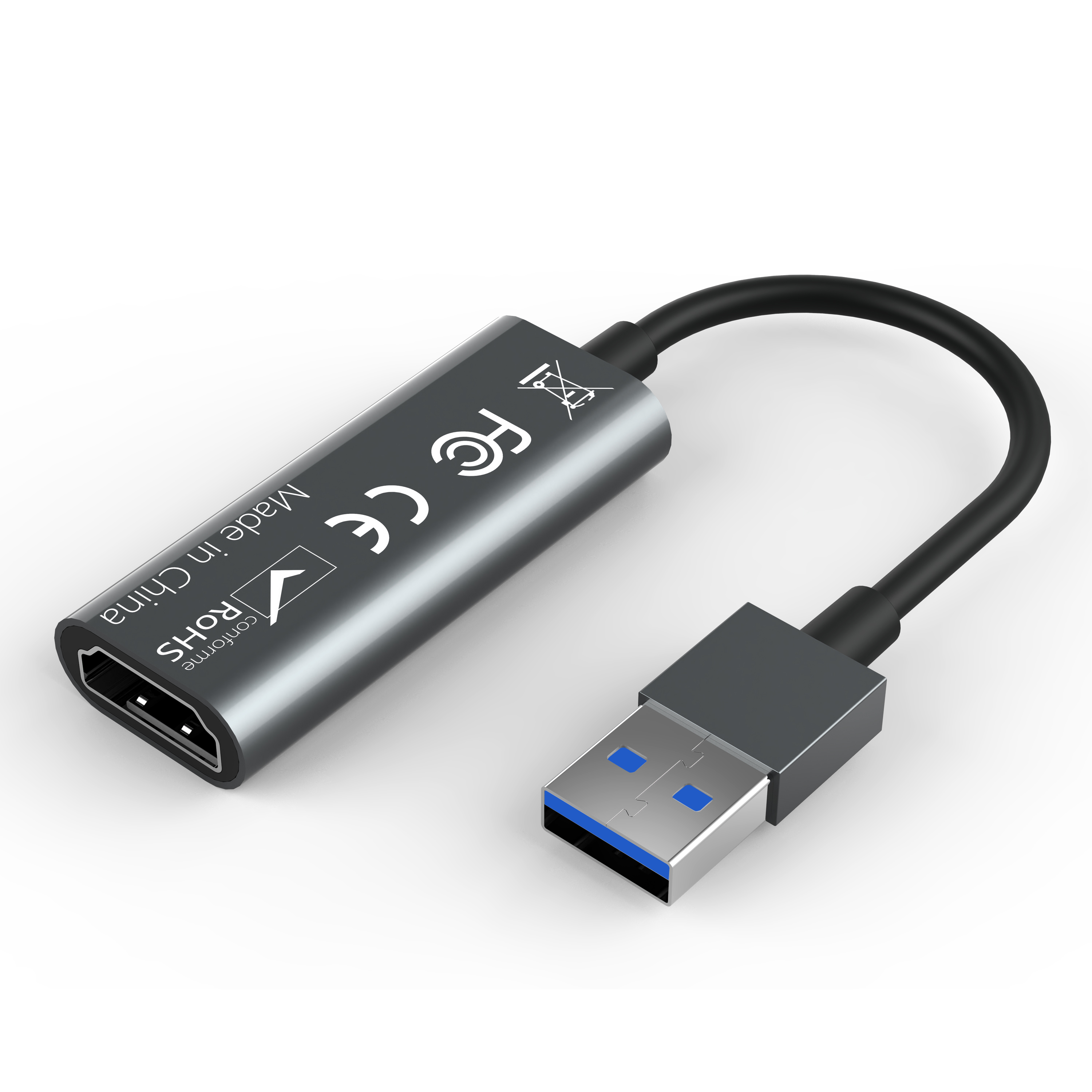 Премиум HDMI к USB 2,0 видеозахват поддержка видеокарты 1080P живая трансляция с кабелем 11 см