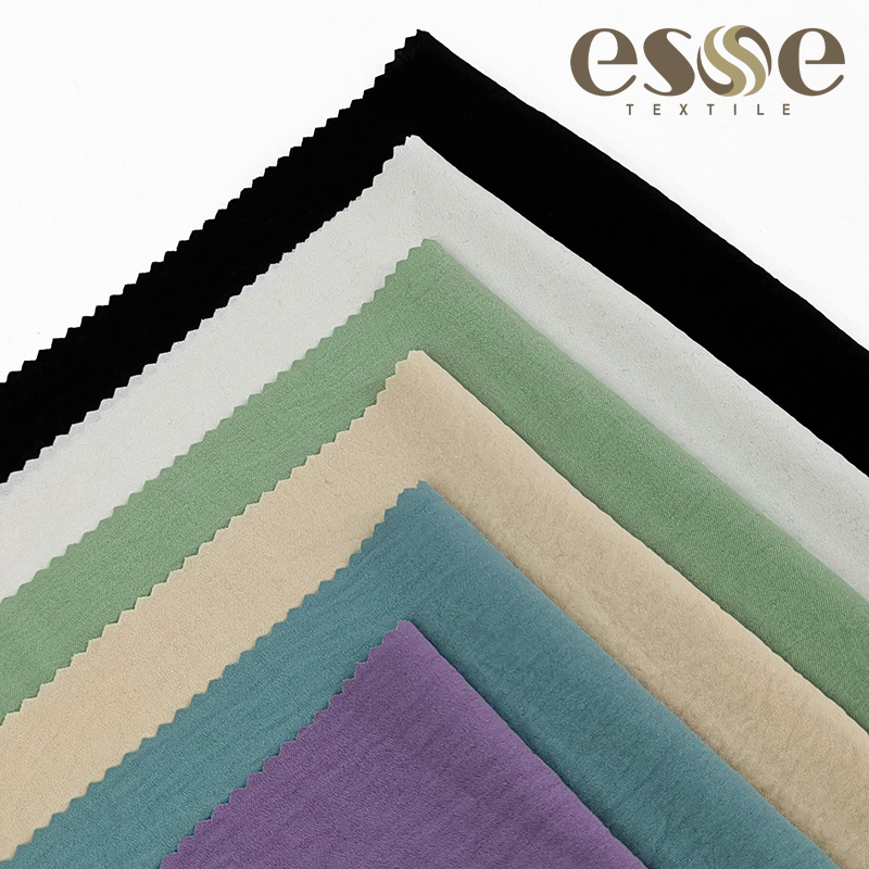 ESSE TEXTILE CEY креповая ткань, простой окрашенный жаккард, 100% полиэстер
