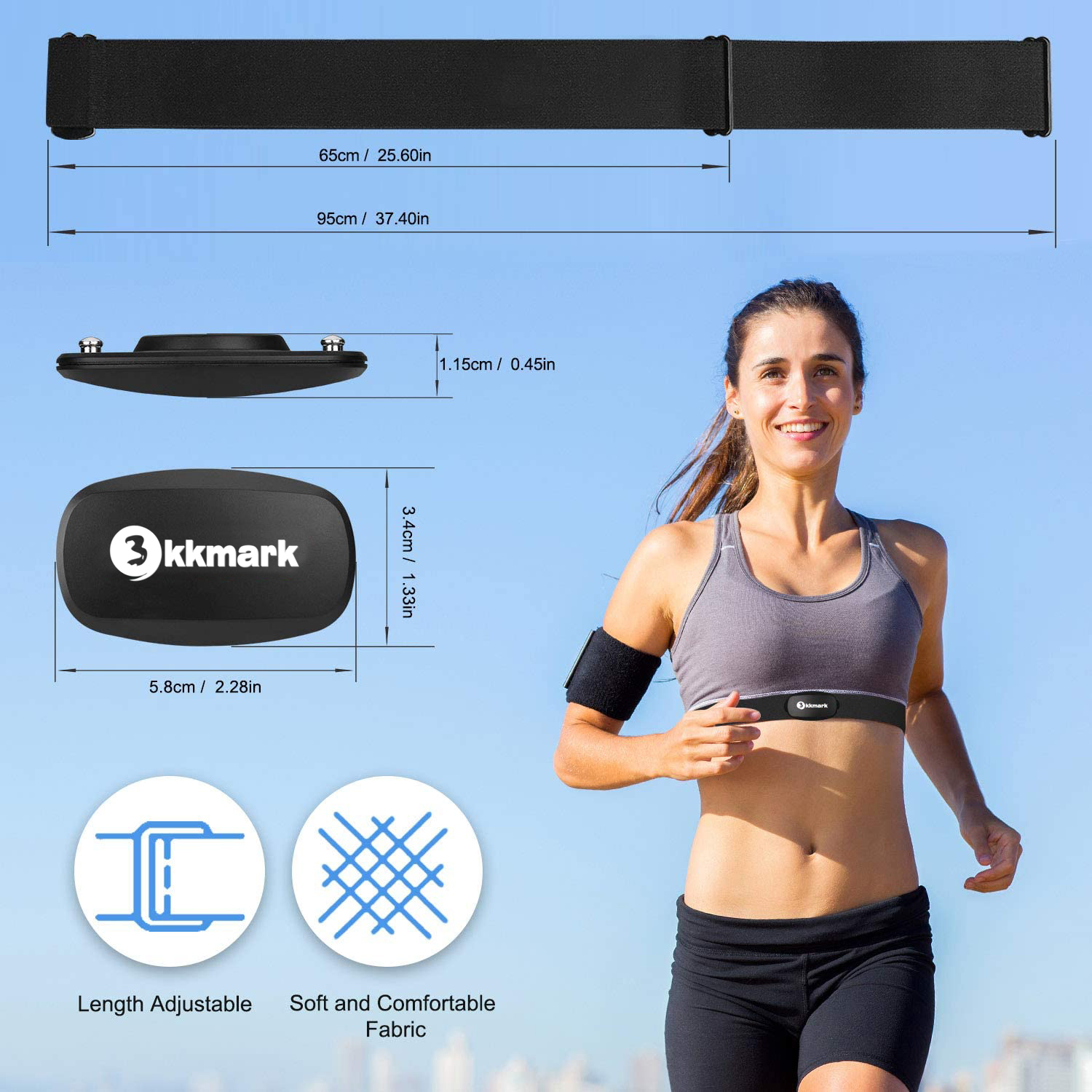 Прецизионный Профессиональный умный спортивный монитор Ble ANT + ECG GPS, измеритель калорий и сердечного ритма, датчик, нагрудный ремень