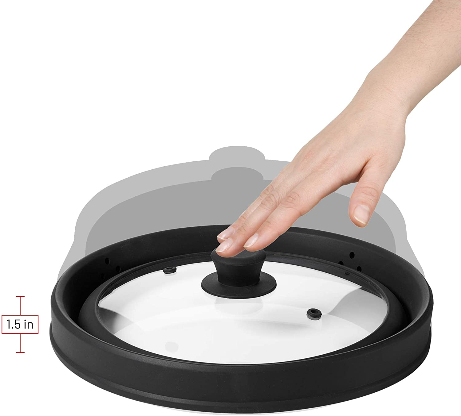 Thickened High Temperature Resistant Safe microwave food cover kitchen microwave collapsible cover