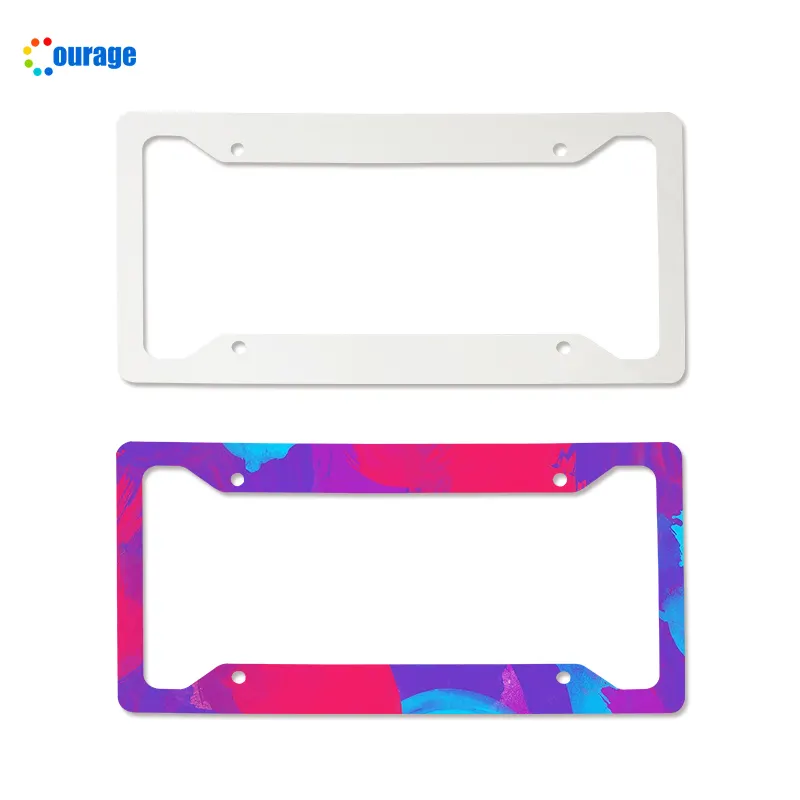 High Quality One-sided/Double-sided CP-02 Sublimation Car Licence  Plate Frame