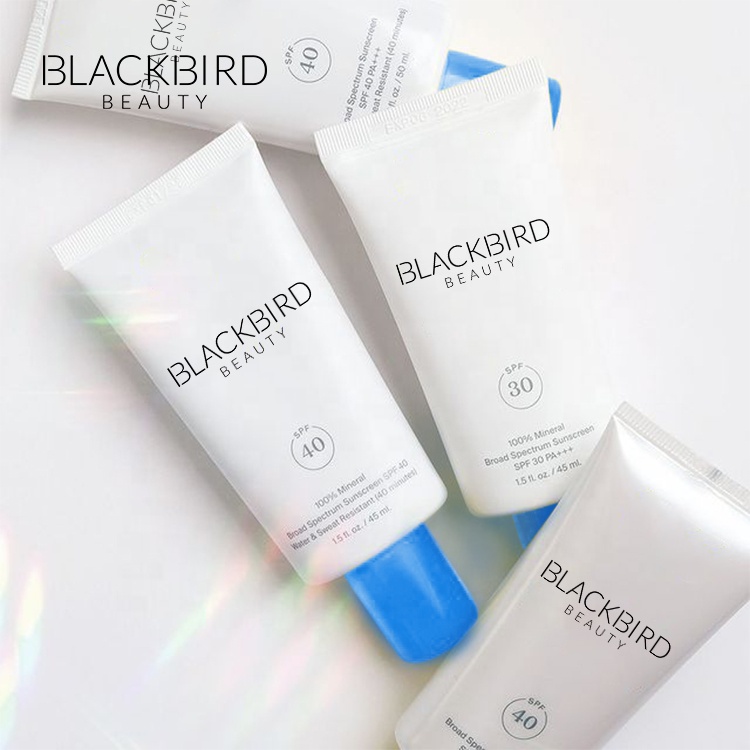 Private Label Vegan Sunscreen Cream SPF50 Customized OEM/ODM Sunscreen Lotion Waterproof Natural Sunscreen