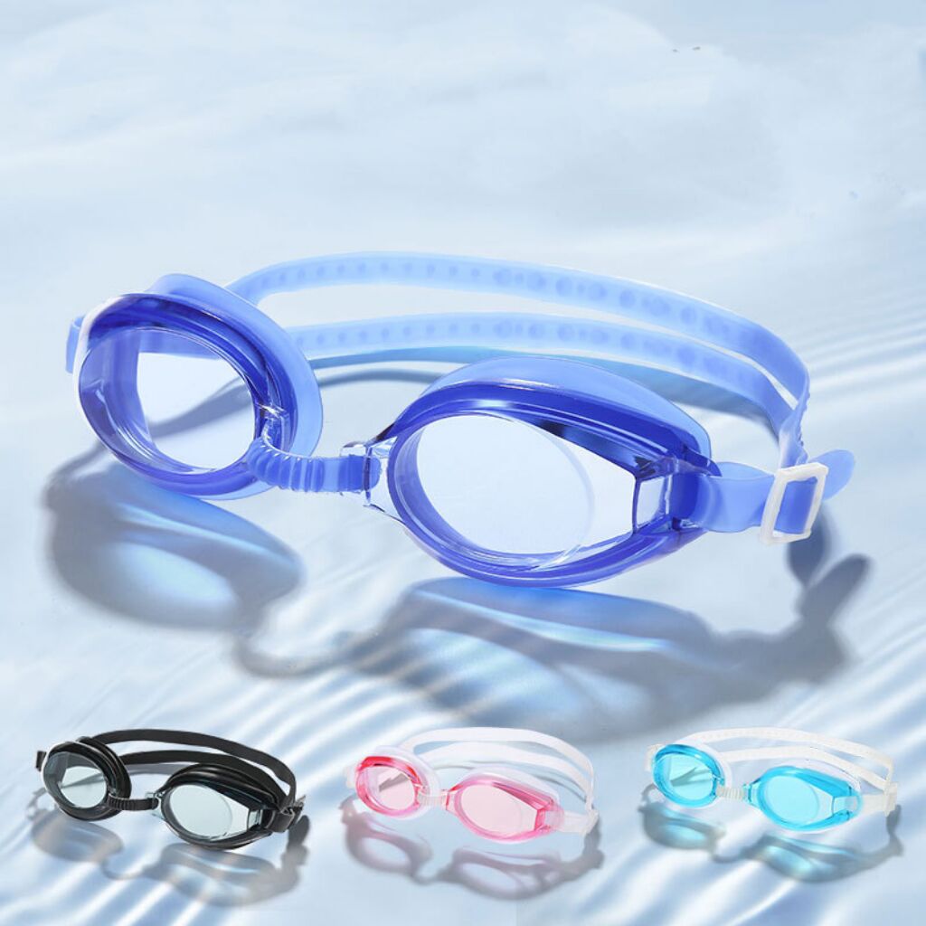 fashion safety swim goggles adult Anti-fog anti UV Mirror Silicone Strap adult swimming glasses for woman man