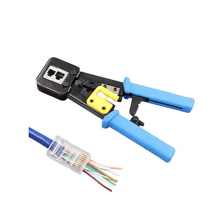 PUXIN multifunction pass through rj45 network cable crimping tool network for RJ11 RJ12 RJ45 connector