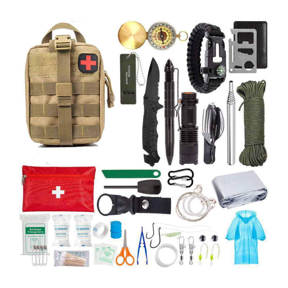Factory direct outdoor camping equipment emergency survival equipment set
