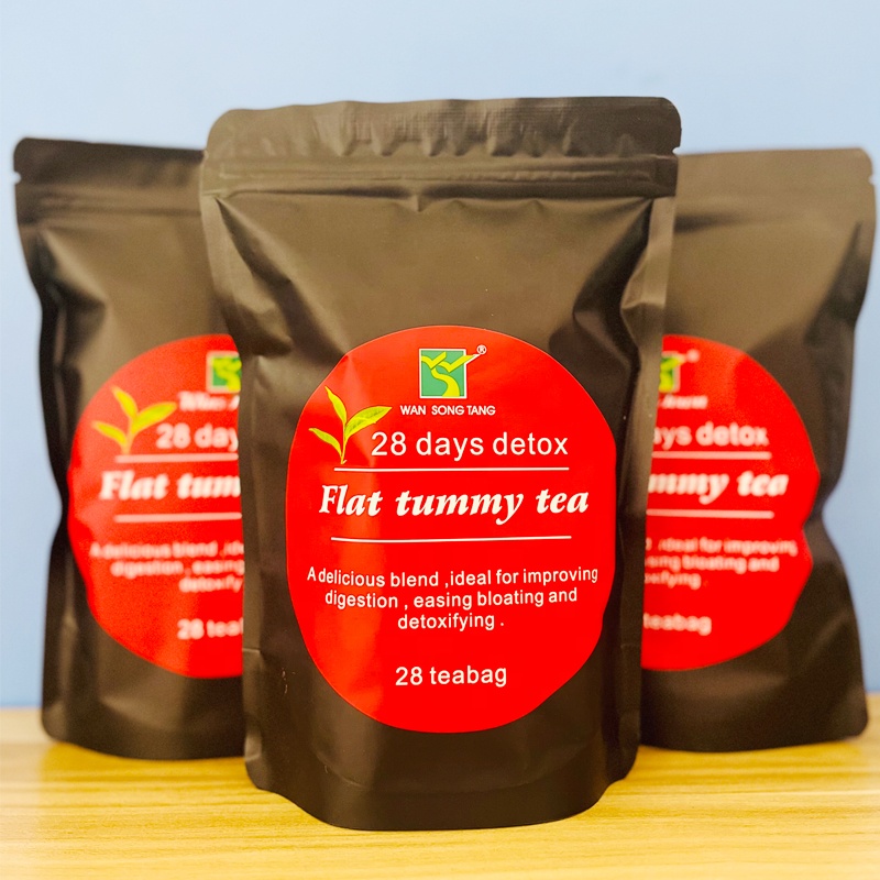 Winstown 28day detox flat tummy tea OEM reduce green for big bloating tummy colon cleanse keto diet detoxify chinese natural tea