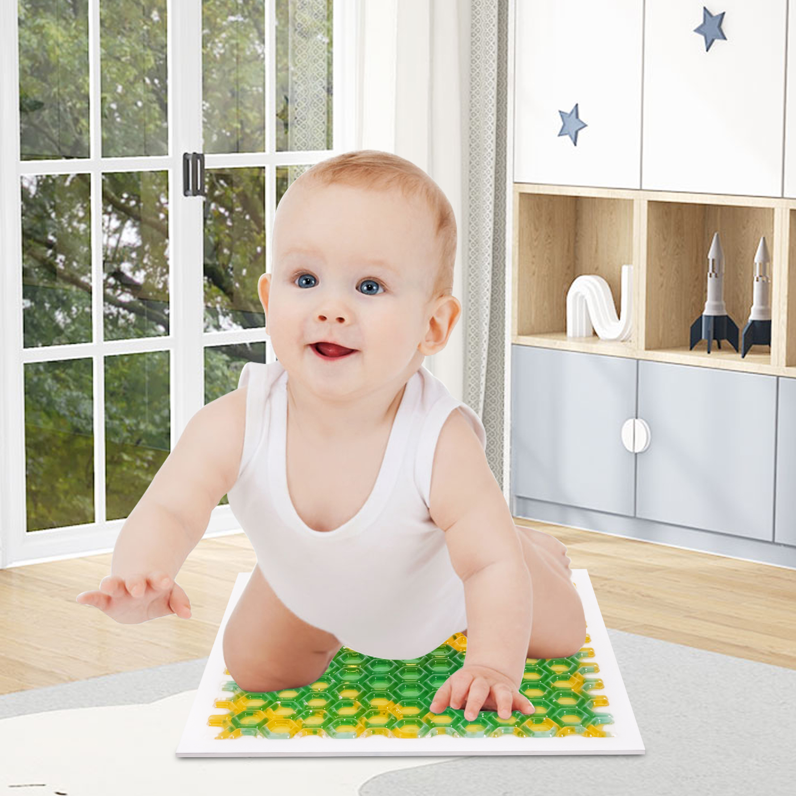 Liquid Sensory Stepping Pads: Engage Your Child's Senses with Interactive and Soft Play Mats for Creative Learning and Fun