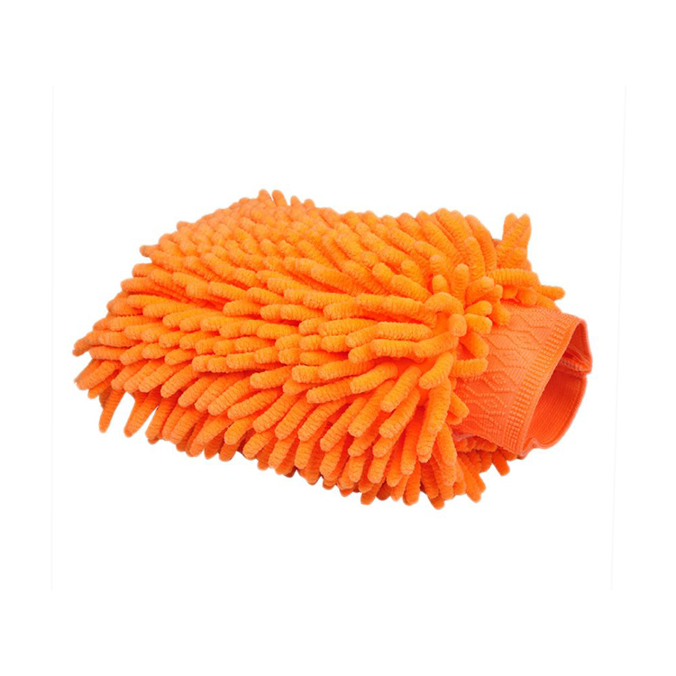 SPONDUCT Custom Logo Microfiber Car Wash Glove Car Cleaning Sponge Microfiber Glove For Car Wash And Cleaning