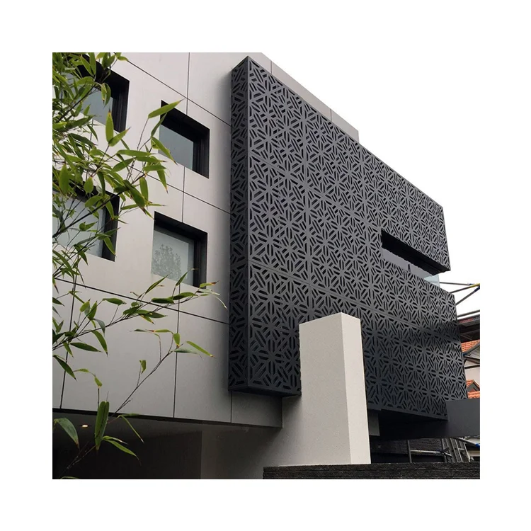 High Quality Decorative Curtain Wall Aluminum Perforated Sheet Interior Aluminum Mesh Punching Sheet Metal Fence Panels