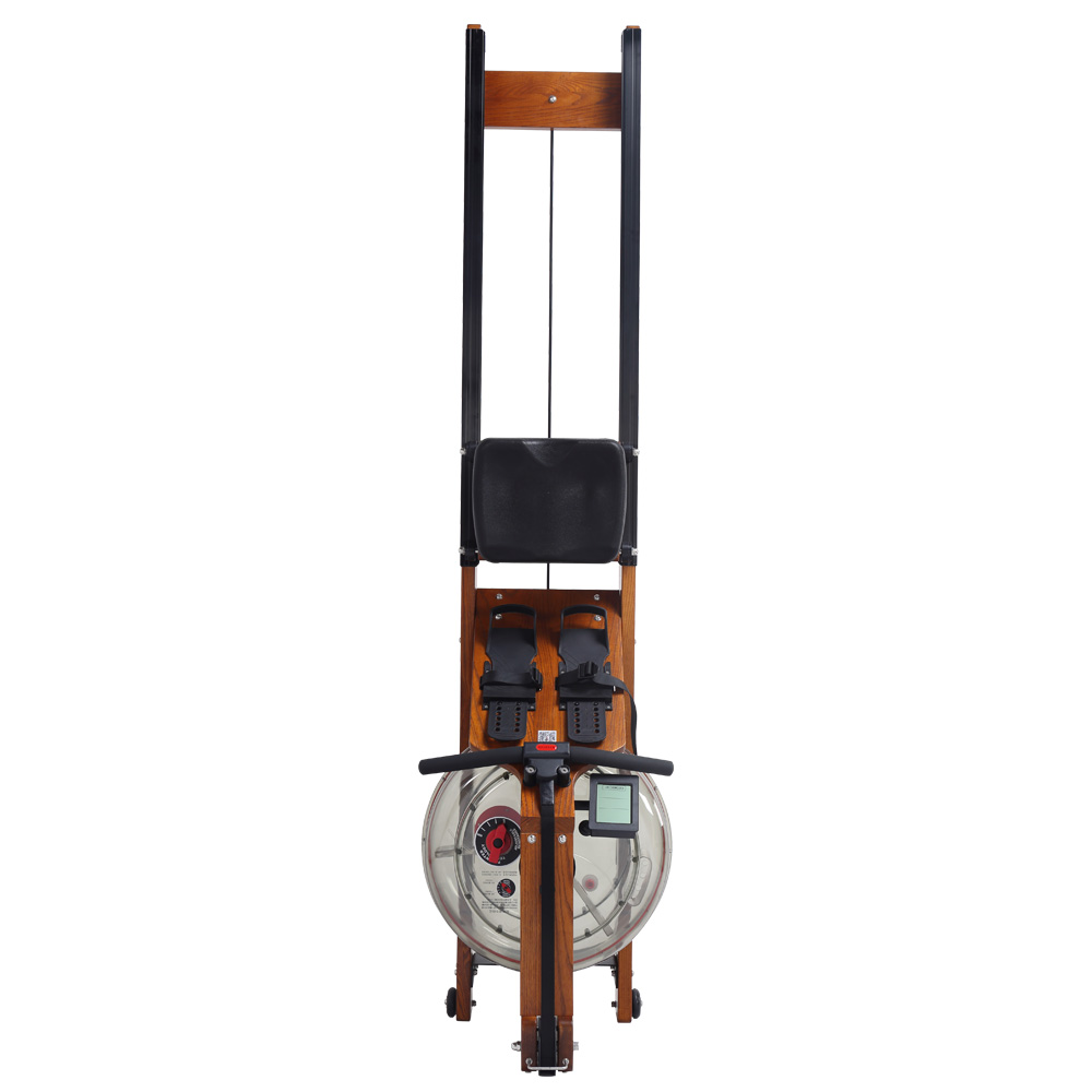 cheap price oak solid frame water rowing machine wood rowing machine