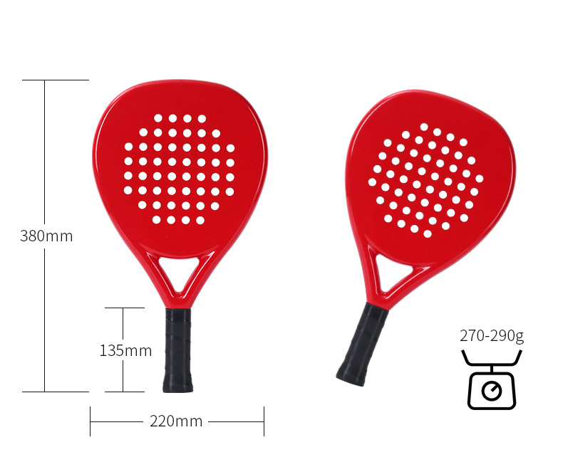 OEM Best Professional Beach Tennis Paddle Racket Carbon Fiber Custom Design Lightweight Padel Ball Tennis Par