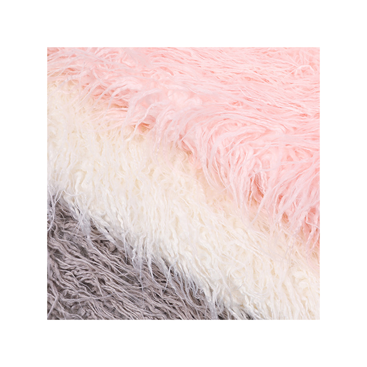 KINGCASON Soft Comfortable Color Customization High Pile Pv Plush Faux Fur Fabric For Coat/Garment/Toys