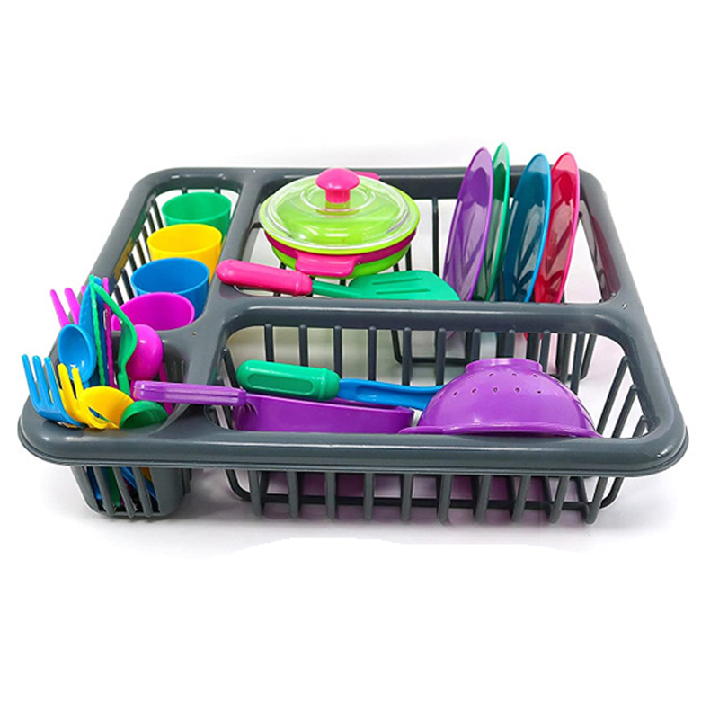 Play Cooking Cookware Playset Childrens Educational Durable Kitchen Toys Tableware Dishes Kids Kitchen Pretend Play Toys Set