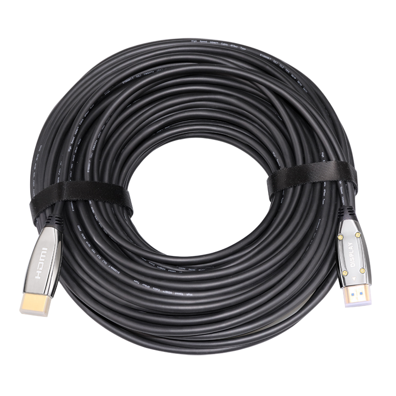 Пользовательский 75Ft 100Ft активное оптоволокно hdmi 8K Atc Сертифицированный 120 Гц волоконный толстый hdmi-кабель