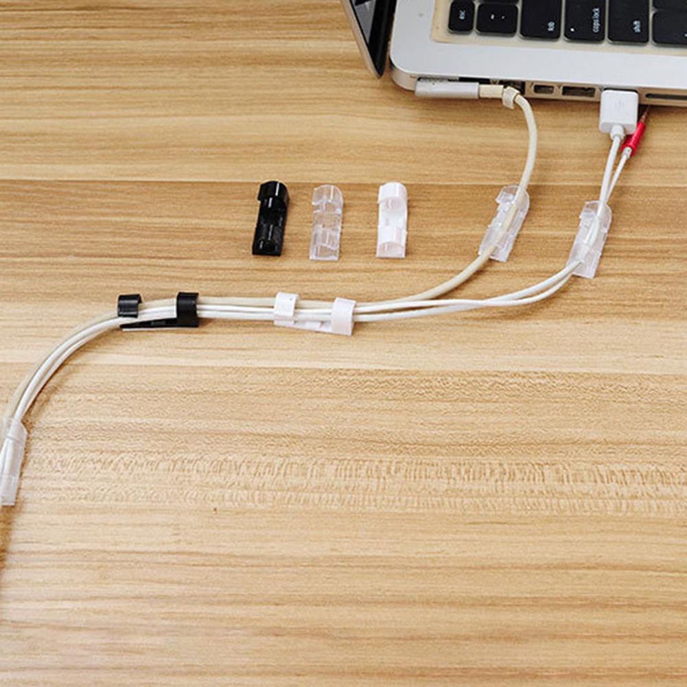 Органайзер для стола usb-кабель с разъемом для сматывания шнуров, usb-кабель, органайзер с самоадгезией, пластиковый кабельный зажим