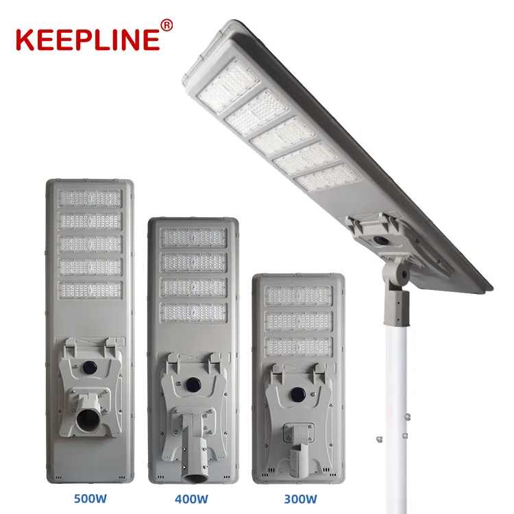 High Lumen IP65 Waterproof Outdoor 300w 400w 500w Integrated All In One Solar Led Street Light Price
