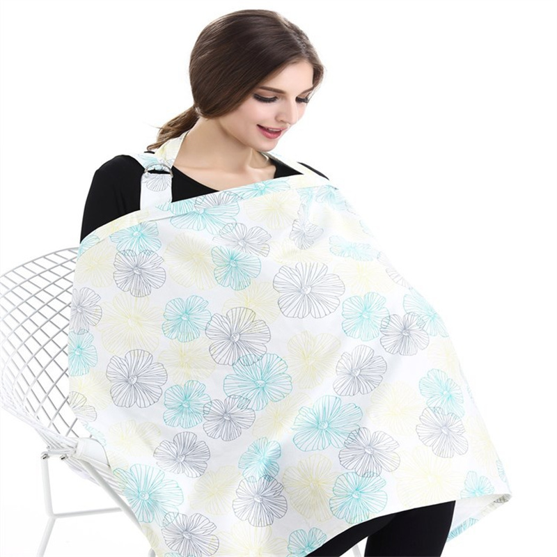 Breathable Baby Feeding Nursing Covers Mum Breastfeeding Cover Up Adjustable Privacy Apron Outdoors Muslin Nursing Cloth