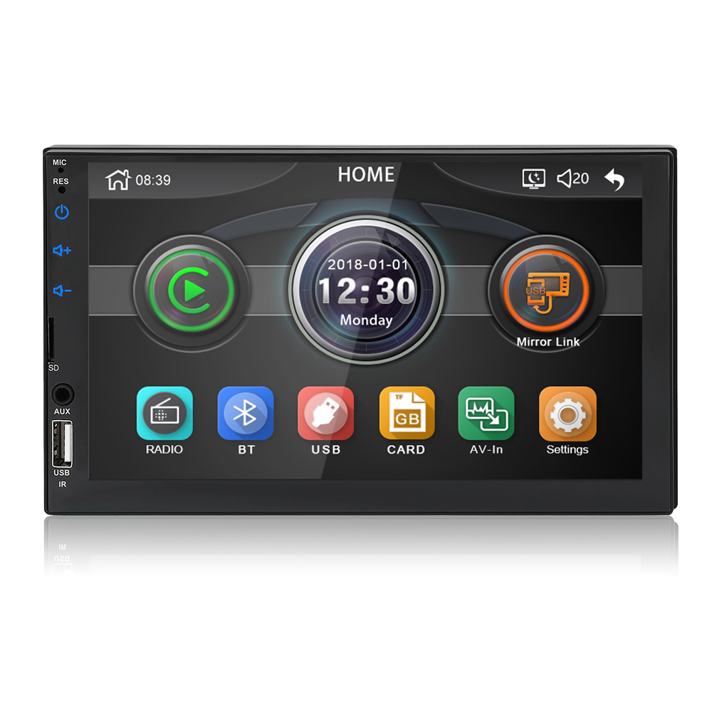 7049D Car Radio MP5 Player Touch Screen Auto Audio Stereo with mirror link FM