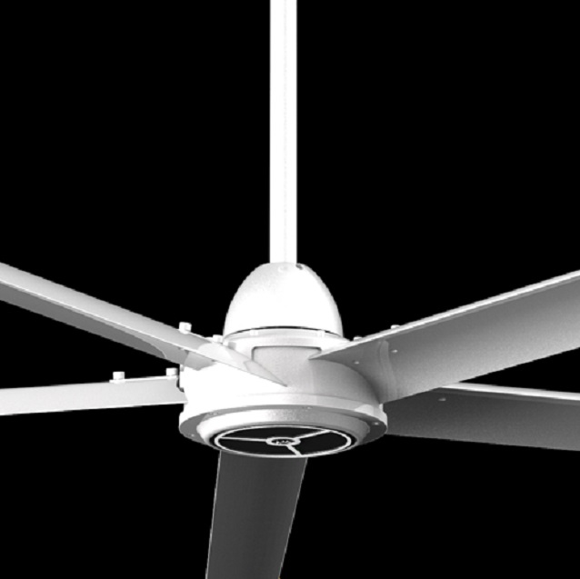Высококачественный большой внутренний Hvls низкоскоростной экструзионный формовочный вентилятор с лопастями промышленный потолочный вентилятор без листьев потолочный вентилятор