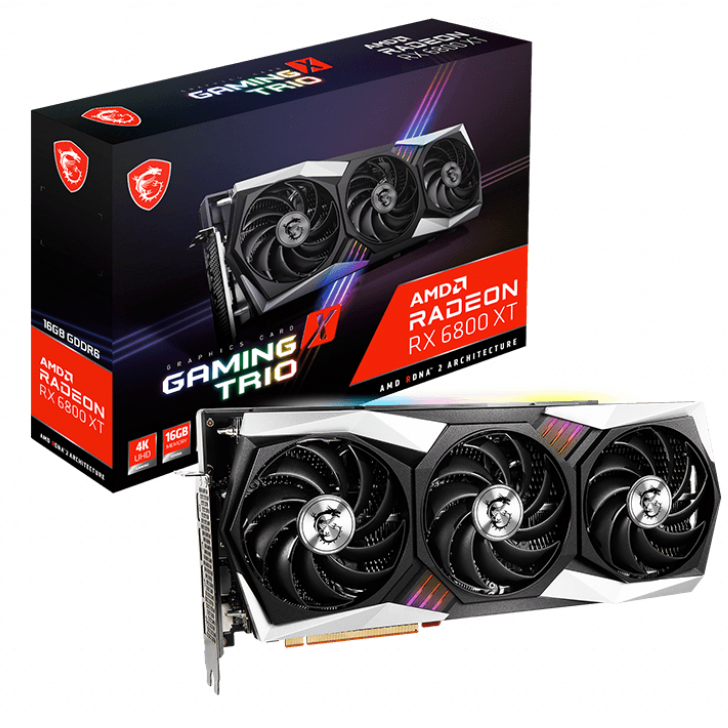 Графическая карта Amd MSI RX 6800 XT Gaming X TRIO 70, м/шт. hashrate GPU miner hosting 6800 XT, графическая карта для майнинга