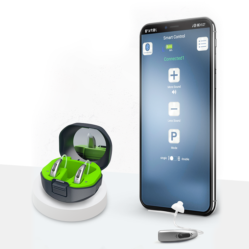 Цифровая зарядка слуховые аппараты перезаряжаемый открытый fit app контроль