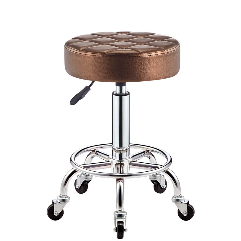 Ergonomic Chair Beauty Salon Stool with Strong Wheels Adjustable and Swivel Barber Chair Hair Salon Stools