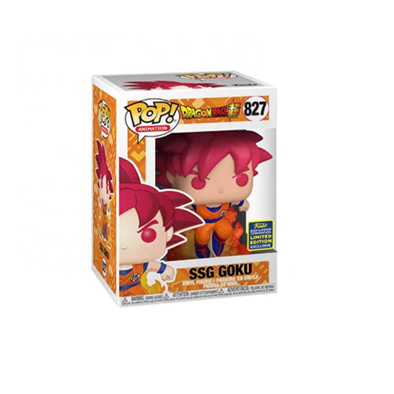 Экшн-фигурки Dragonball FUNKO POP SSG Goku 827 # коллекционные модели розовых волос игрушки ограниченный выпуск куклы оптовая продажа