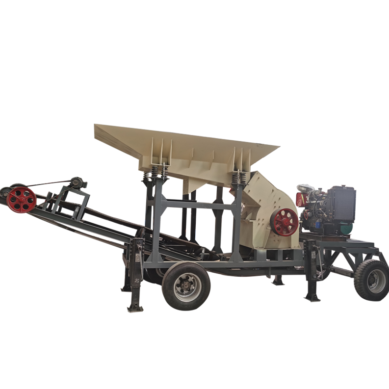 automatic granite limestone gravel complete crushing line hard stone quarry Hammer Mill Crusher Machine for mining use