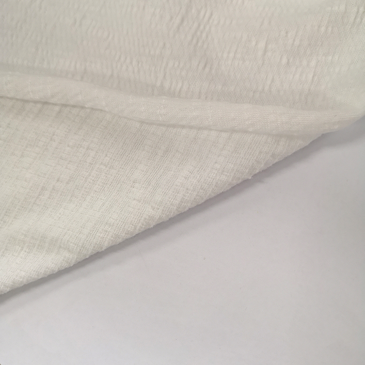 Plain dyed crepe fabric stretch fabric TC spandex knitted fabric for casual dress and tshirts