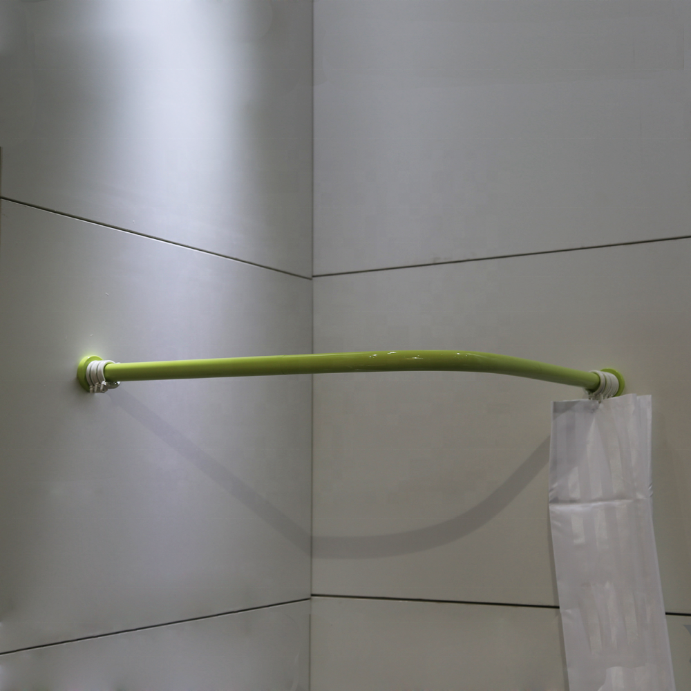 Colorful Nylon Hanging Curved Shower Curtain Rods