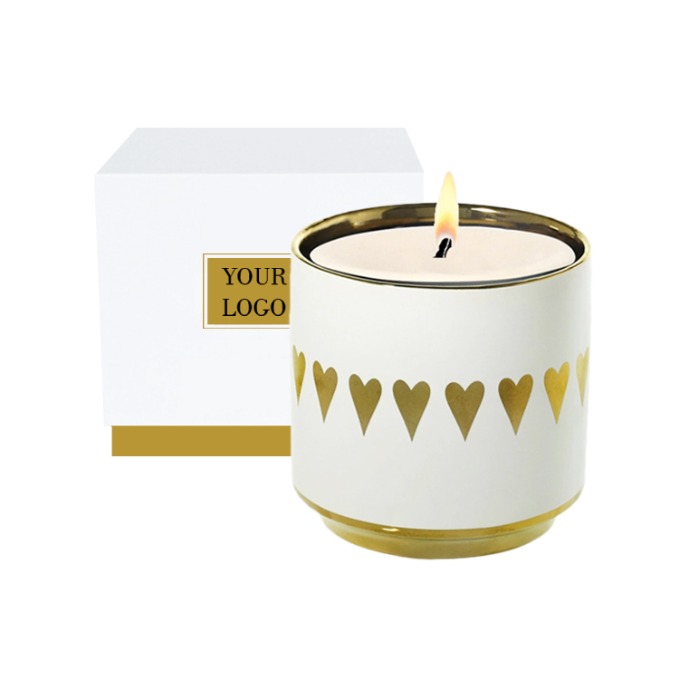 luxury packaging big large ceramic scented candle holder vessels jars containers and boxes