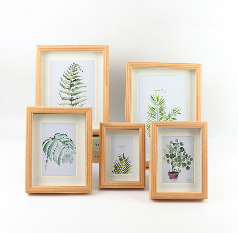 4x6 Vitalucks Custom European style wooden picture photo frame, home decoration wood modern picture frame