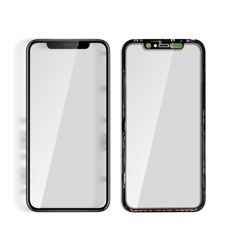 Сменное внешнее Переднее стекло с рамкой + пленка OCA в сборе для Iphone 11, Сменное внешнее стекло