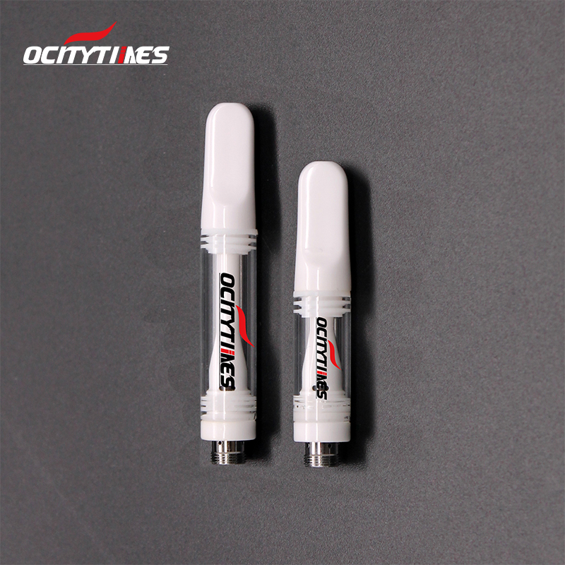 Black ceramic coil Full white 1ml vape pen cartridge all ceramic 510 cbd cartridge vape