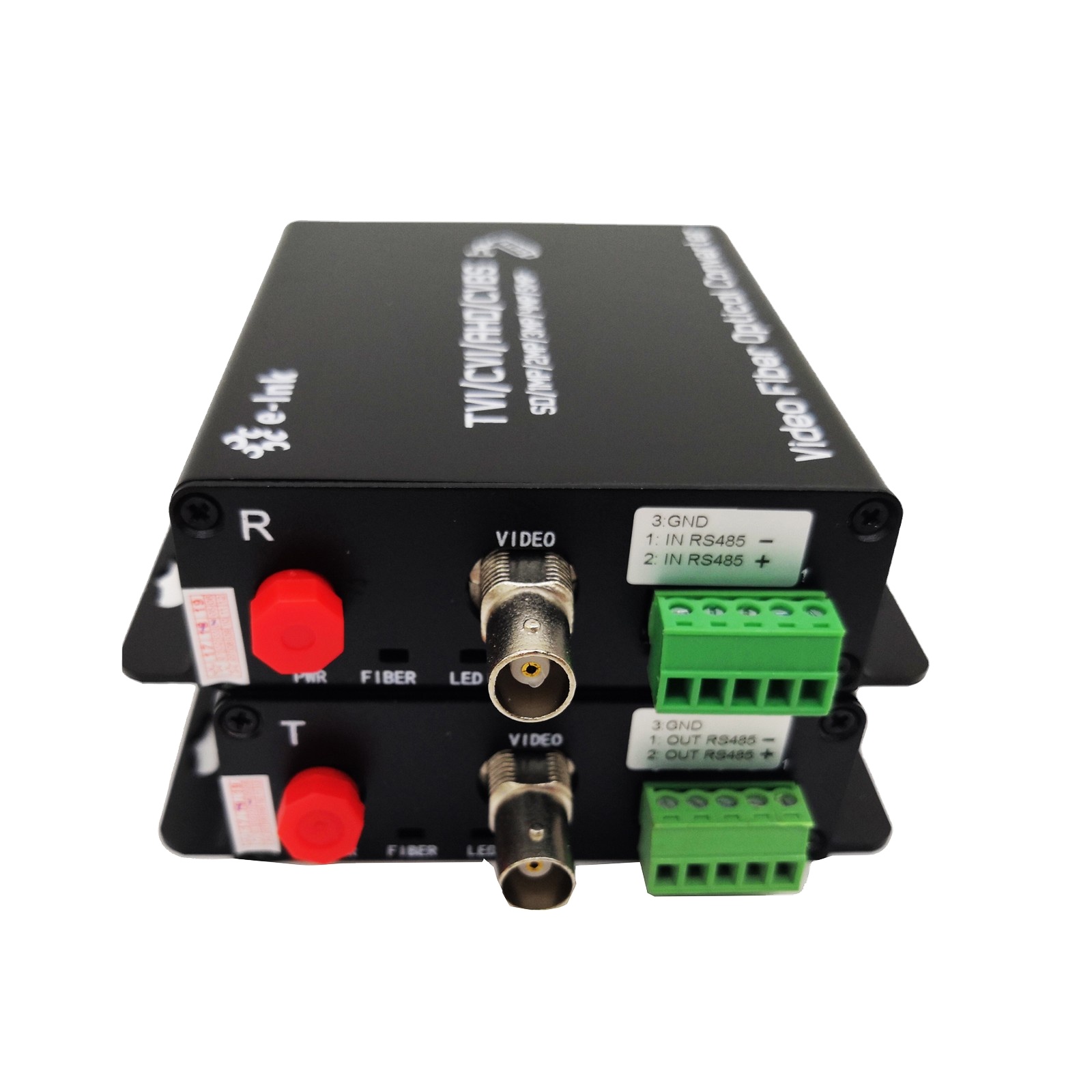1Ch HD-AHD/CVI/TVI/CVBS Video to Fiber Converter Video Transceiver Support up to 5MP Cameras