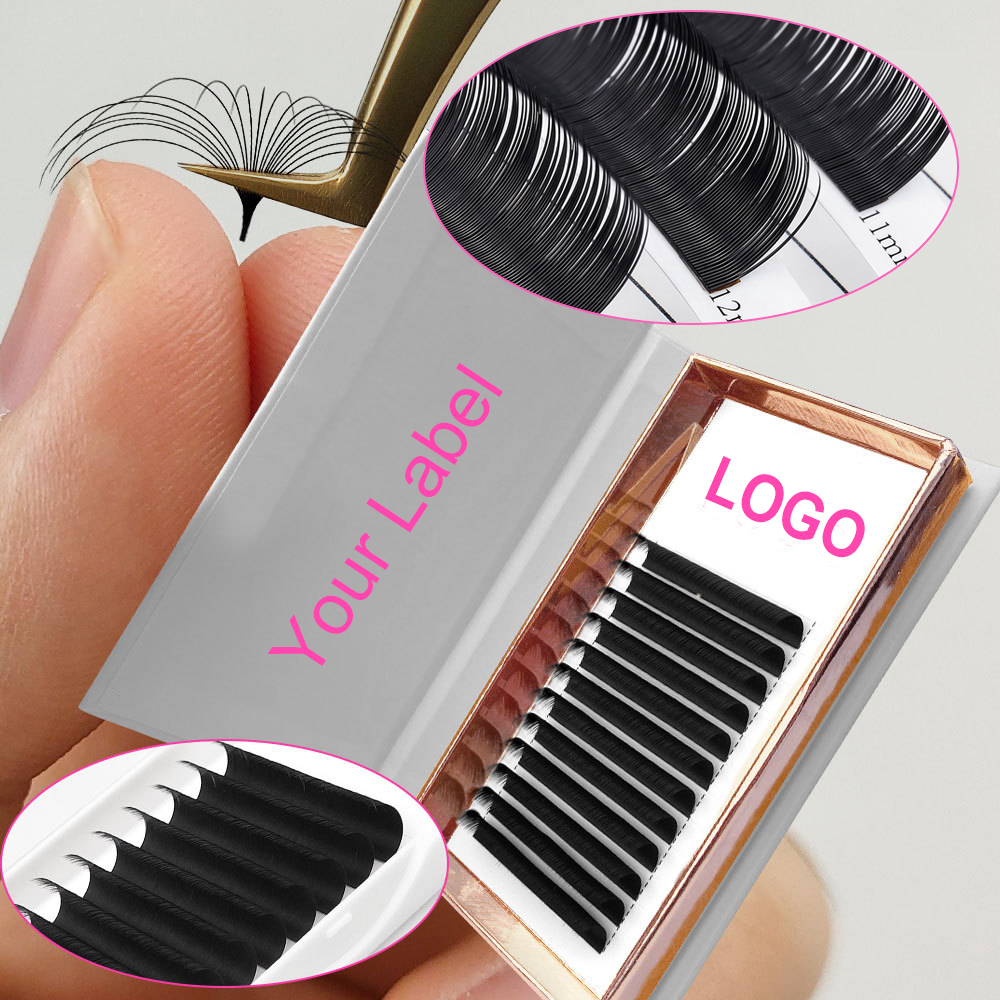 Volume cashmere mink eyelashes extension professional soft lash extensions private label individual eyelash extension supplies